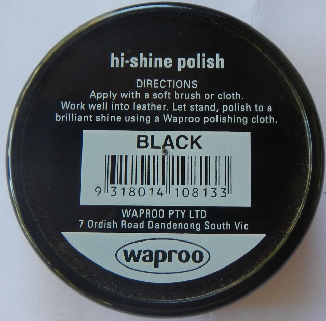 Waproo Hi Shine Black Waproo Shoe Cream Waproo Boot Cream Waproo Hand Bag Cream Waproo Hand Bag Polish